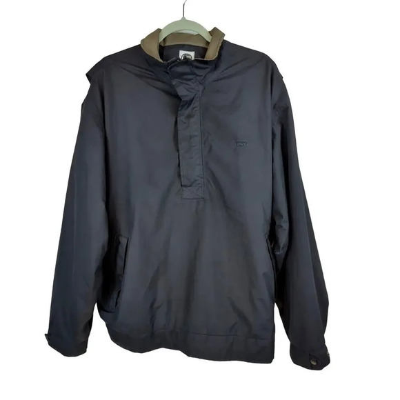 LX Golf Men's Half-Zip Pullover Windbreaker Jacket Black Size Large - Picture 1 of 15